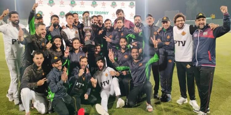 پریزیڈنٹ ٹرافی گریڈ ون ٹورنامنٹ کا ٹائٹل پی ٹی وی کے نام