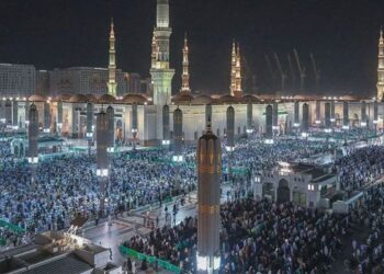 رمضان کے پہلے عشرے میں ایک کروڑ زائرین کی مسجد نبویؐ آمد ہوئی