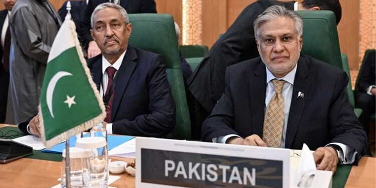 پاکستان فلسطین کیساتھ، عرب لیگ کے فیصلے کی حمایت کرتے ہیں: اسحاق ڈار