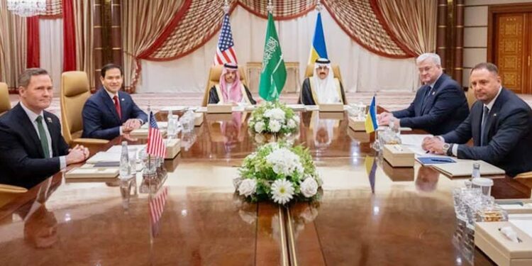 امریکا سے مذاکرات میں یوکرین روس سے 30 روزہ جنگ بندی پر رضا مند