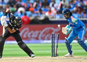 چیمپئنز ٹرافی فائنل: بھارت کیخلاف نیوزی لینڈ کی چوتھی وکٹ 108 رنز پر گر گئی