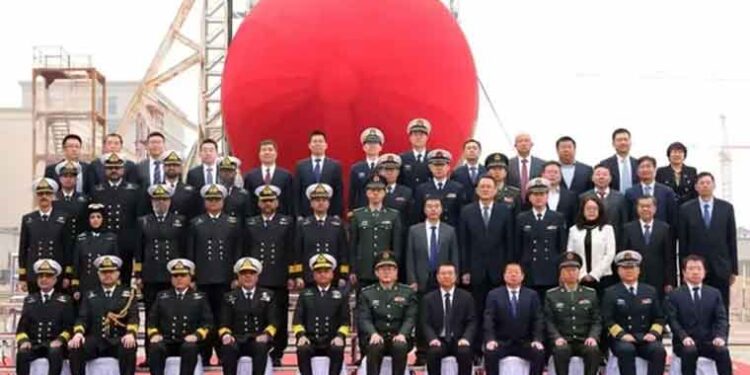 چین میں پاک بحریہ کی دوسری ہنگور کلاس آبدوز پی ایس شوشک کی لانچنگ تقریب