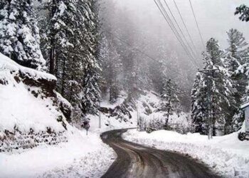 وادی کالام میں 6 انچ تک برف باری ریکارڈ