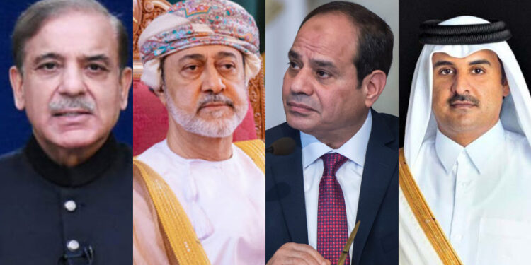 وزیراعظم کا قطر، عمان اور تاجکستان کے رہنماؤں سے رابطہ، عید کی مبارکباد اور دوطرفہ تعلقات مضبوط کرنے کا عزم