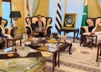 اقوام متحدہ کے ادارہ برائے مہاجرین کی سربراہ فلپَا کینڈلر کی مولانا فضل الرحمان سے ملاقات