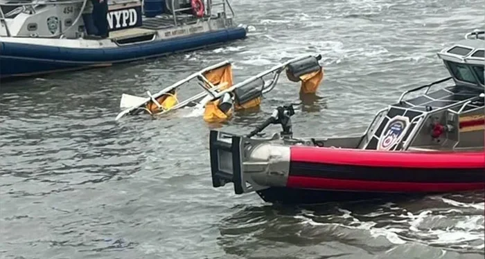نیویارک: ہیلی کاپٹر دریائے ہڈسن میں گر کر تباہ، 6 افراد ہلاک