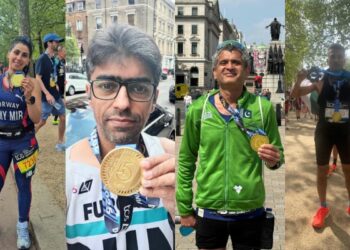 لندن میراتھن 2025 میں 40 سے زائد پاکستانی اور اوورسیز پاکستانی رنرز کی شرکت