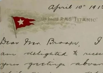 ٹائی ٹینک حادثے میں زندہ بچ جانیوالے مسافر کا خط 11 کروڑ روپے سے زائد میں فروخت