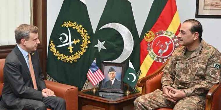 آرمی چیف جنرل سید عاصم منیر سے اعلیٰ سطح کے امریکی وفد کی ملاقات