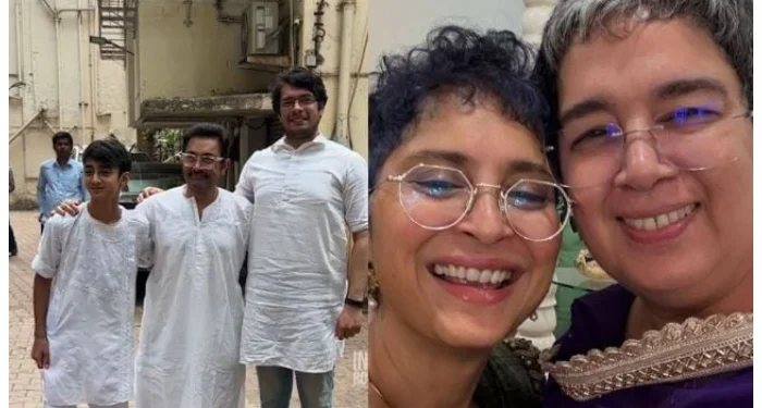 عامر خان کی سابقہ بیویوں کی ایکساتھ عید منانے کی تصاویر وائرل