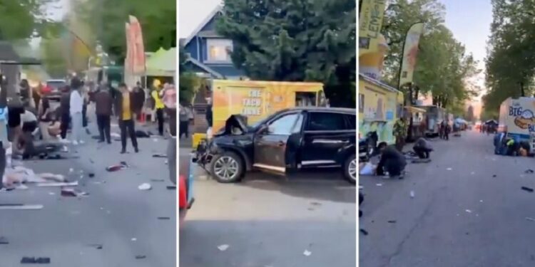 کینیڈا میں فیسٹیول کے دوران کار ہجوم پر چڑھا دی گئی، متعدد افراد ہلاک و زخمی