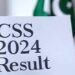 سی ایس ایس امتحان 2024 کے تحریری نتائج کا اعلان