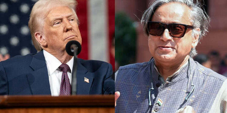 کانگریس کے رکن پارلیمنٹ ششی تھرور نے ٹرمپ کو نااہل قرار دے دیا