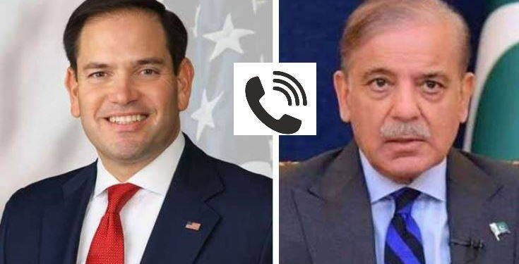 وزیراعظم شہباز شریف اور امریکی وزیر خارجہ مارکو روبیو کے درمیان ٹیلیفونک رابطہ، خطے میں امن پر گفتگو