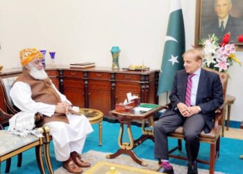 وزیراعظم شہباز شریف کی مولانا فضل الرحمان سے اہم ملاقات، سیاسی و قومی امور پر بھی گفتگو