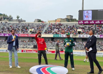 پہلا ٹی ٹوئنٹی: بنگلا دیش کا پاکستان کےخلاف ٹاس جیت کر فیلڈنگ کا فیصلہ