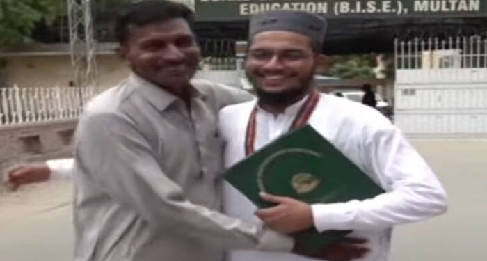 میٹرک بورڈ ملتان کے امتحان میں رکشہ ڈرائیور کا بیٹا سب پر بازی لے گیا