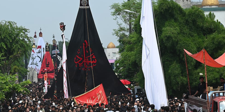9 محرم کے مرکزی جلوس کے لیے سکیورٹی کے سخت انتظامات، تمام راستے سیل