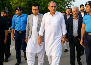 وفاقی وزیر داخلہ محسن نقوی کا زیر تعمیر ماڈل جیل کا دورہ تعمیراتی کاموں کا جائزہ لیا