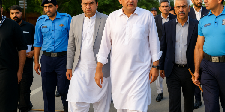 وفاقی وزیر داخلہ محسن نقوی کا زیر تعمیر ماڈل جیل کا دورہ تعمیراتی کاموں کا جائزہ لیا