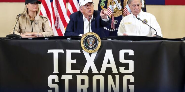 پہلے کبھی ٹیکساس جیسی تباہی نہیں دیکھی،سیلاب سے جانی نقصان پر افسوس ہے، ٹرمپ