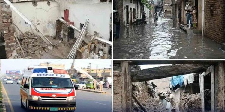 12روز کے دوران ملک بھر میں سیلاب اور بارشوں سے 79 لوگ جان سے گئے