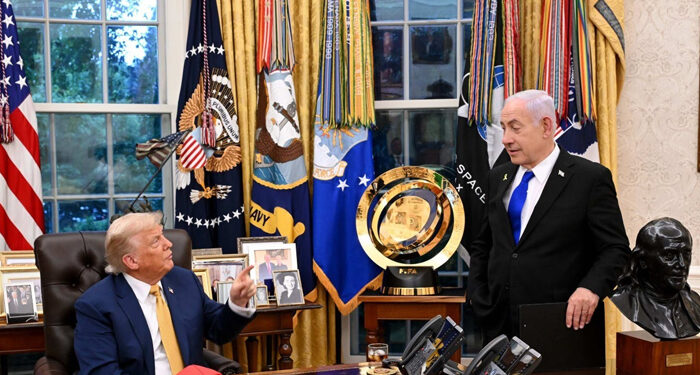 اسرائیلی وزیر اعظم کی صدر ٹرمپ سے دوسری ملاقات ، اعلامیہ جاری نہ ہوسکا