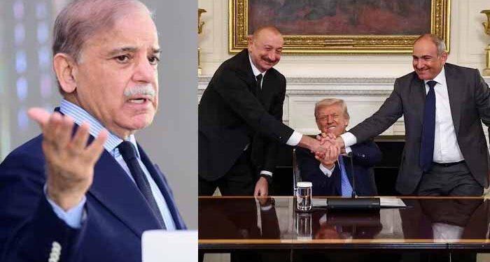 وزیراعظم کی آذربائیجان اور آرمینیا کے درمیان تاریخی امن معاہدہ کرانے پر امریکی صدر کے کردار کی تعریف