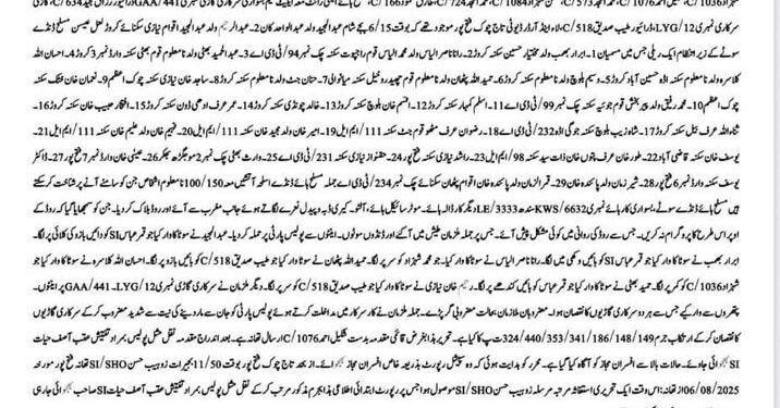 تاج چوک فتح پور میں پاکستان تحریک انصاف کی احتجاجی ریلی پر ہنگامہ آرائی