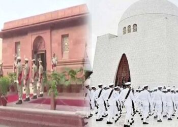 یوم آزادی پر مزار قائد اور مزار اقبال پر گارڈز کی تبدیلی کی پروقار تقاریب
