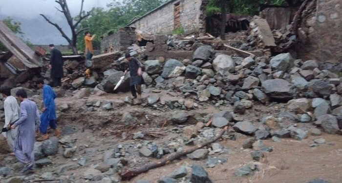 باجوڑ میں طوفانی بارش، سیلاب اور لینڈسلائیڈنگ سے متعدد گھر تباہ، 9 افراد جاں بحق