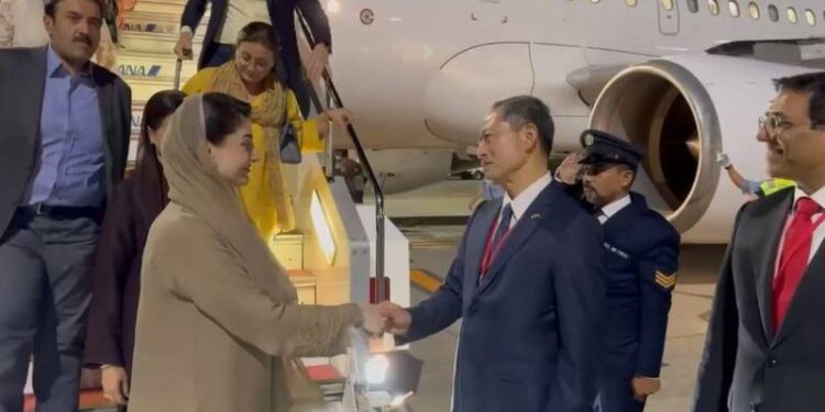 وزیراعلیٰ پنجاب مریم نواز شریف کی جاپان آمد، شاندار خیرمقدم