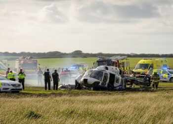 برطانیہ میں تربیتی پرواز کے دوران ہیلی کاپٹر گر کر تباہ، 3 افراد ہلاک