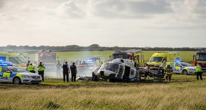 برطانیہ میں تربیتی پرواز کے دوران ہیلی کاپٹر گر کر تباہ، 3 افراد ہلاک