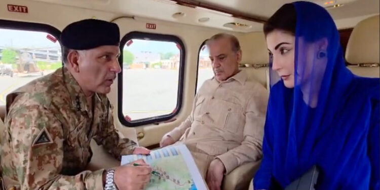 وزیراعظم اور وزیراعلیٰ پنجاب سیلاب سے متاثرہ علاقوں کا دورہ