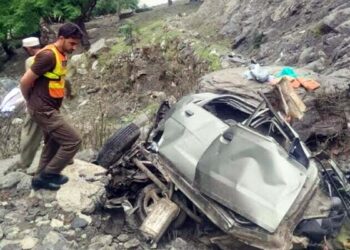 بونیر: گاڑی کھائی میں گرنے سے خواتین اور بچے سمیت 5 افراد جاں بحق