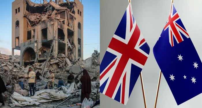 غزہ پر فوجی کنٹرول کے اسرائیلی منصوبے پر آسٹریلیا اور برطانیہ کا سخت رد عمل سامنے آگیا