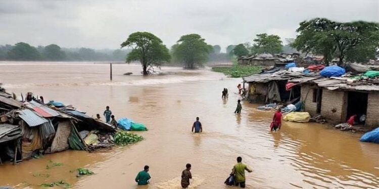 سیلاب کی تباہ کاریاں : پنجاب و سندھ کے درجنوں علاقے زیرِ آب، سینکڑوں بستیاں متاثر