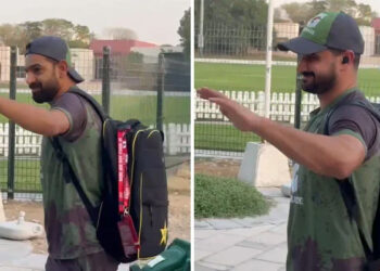 ایشیا کپ فائنل: پاکستانی ٹیم کی آئی سی سی اکیڈمی آمد، صاحبزادہ فرحان اور حارث رؤف کا شاندار استقبال