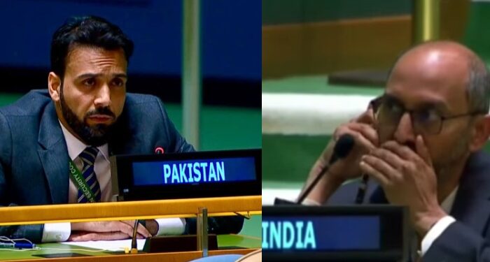پاکستان کا اقوام متحدہ میں بھارت کو بھرپور جواب، بھارتی مندوب بوکھلاہٹ میں ہال چھوڑ کر چلاگیا