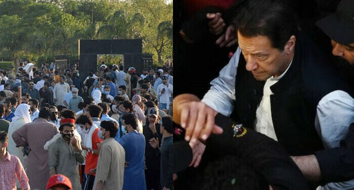 9 مئی جی ایچ کیو حملہ کیس: عمران خان واٹس ایپ لنک پر عدالت میں پیش، وکلا نے پھر بائیکاٹ کردیا