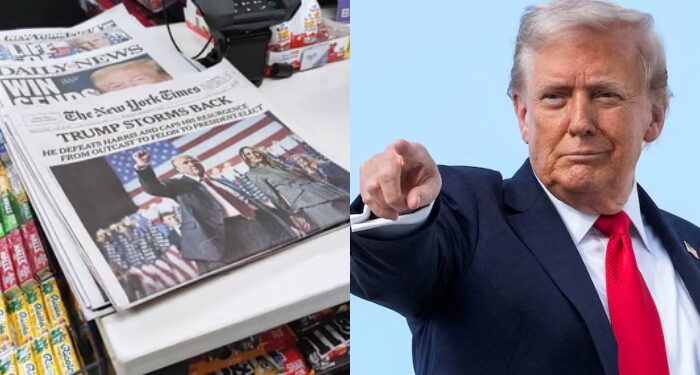 ٹرمپ کا نیویارک ٹائمز پر15 ارب ڈالر کا ہتک عزت کا مقدمہ دائر کرنے کا اعلان