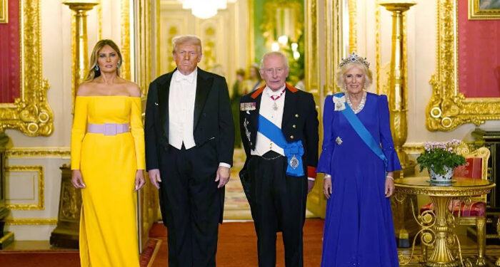 ٹرمپ کے اعزاز میں برطانیہ کے شاہی خاندان کا عشائیہ