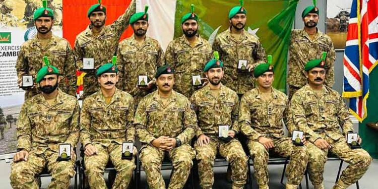 پاک فوج نے برطانوی کیمبرین پیٹرول2025 میں گولڈ میڈل جیت لیا