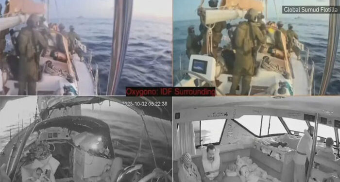 اسرائیلی بحریہ کا فلوٹیلا کی 42 کشتیوں پر قبضہ، مشتاق احمد سمیت 450 افراد گرفتار
