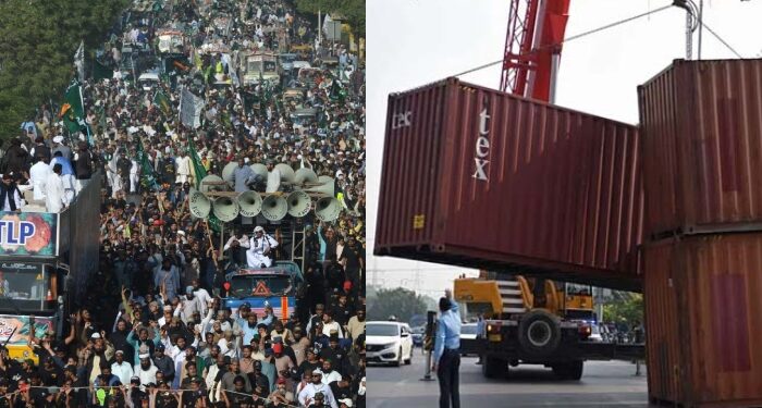 ٹی ایل پی کا اسلام آباد کی طرف ممکنہ مارچ، شہر میں سکیورٹی سخت، فیض آباد پر کنٹینر پہنچادیے گئے