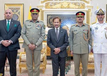 چیئرمین جوائنٹ چیفس آف سٹاف کمیٹی کا برونائی کا دورہ: دفاعی تعلقات کو مزید مستحکم بنانے پر اتفاق