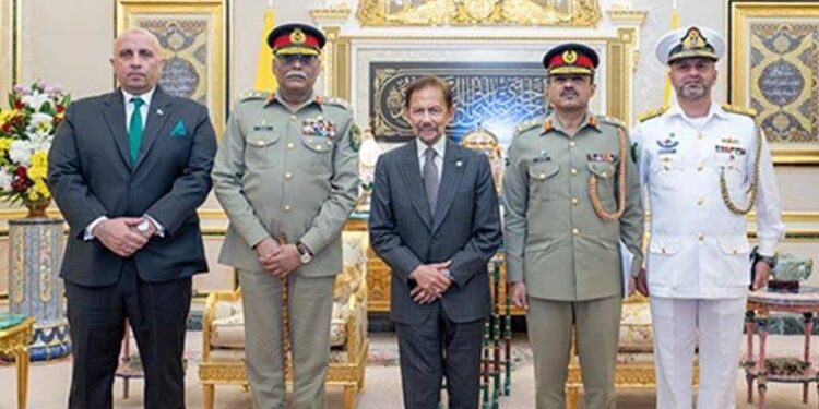 چیئرمین جوائنٹ چیفس آف سٹاف کمیٹی کا برونائی کا دورہ: دفاعی تعلقات کو مزید مستحکم بنانے پر اتفاق