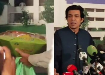 ’28 ویں کی تیاری کریں‘، فیصل واوڈا 27 ویں ترمیم کی منظوری سے پہلے مٹھائی لیکر پارلیمنٹ ہاؤس پہنچ گئے