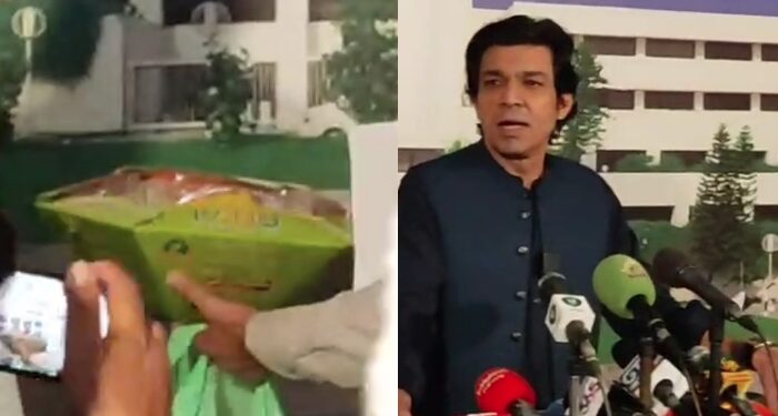 ’28 ویں کی تیاری کریں‘، فیصل واوڈا 27 ویں ترمیم کی منظوری سے پہلے مٹھائی لیکر پارلیمنٹ ہاؤس پہنچ گئے